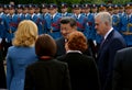 President of the PeopleÃ¢â¬â¢s Republic of China Xi Jinping on an official three-day visit to the Republic of Serbia Royalty Free Stock Photo